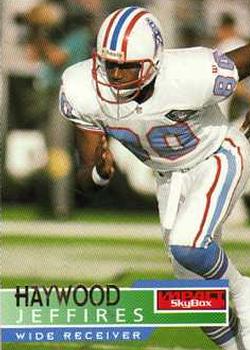 Haywood Jeffires Houston Oilers 1995 SkyBox Impact NFL #58